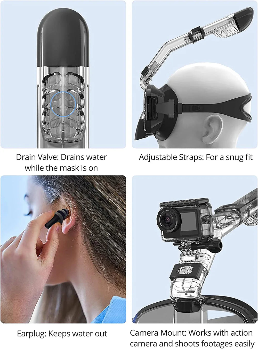 Underwater Snorkeling Face Mask