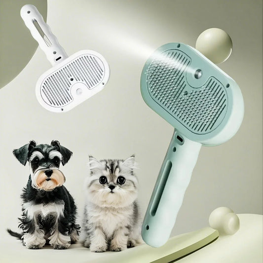 Pet Steam Spray Grooming Comb