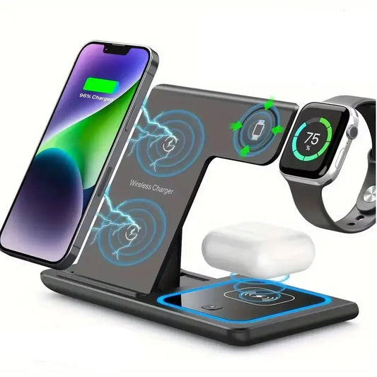 3-in-1 Wireless Charging Station Stand
