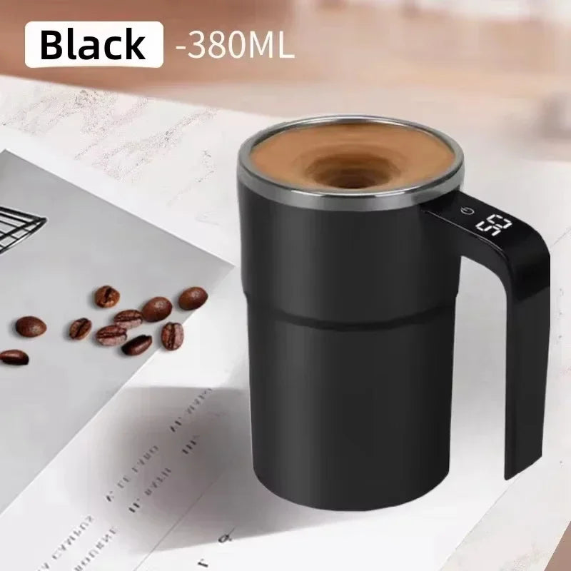 Electric Self-Mixing Coffee Mug