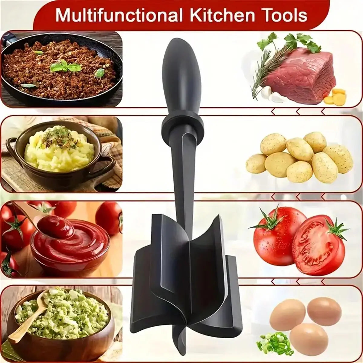 Meat Chopper & Ground Beef Smasher