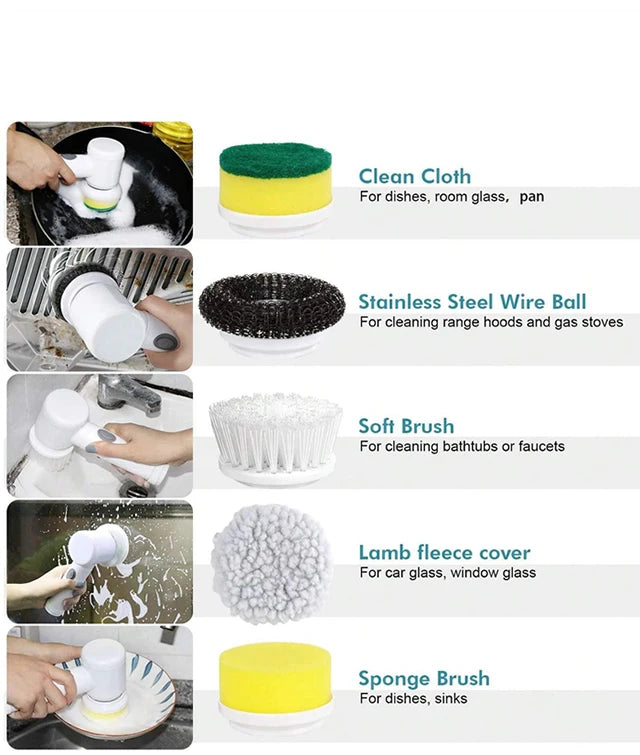 Cordless Electric Spin Scrubber