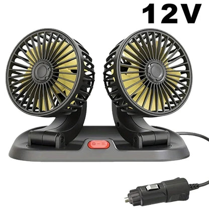 Triple Head Car Cooling Fan