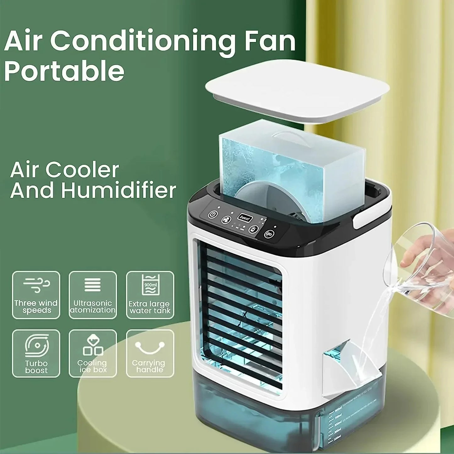HOMEFISH Portable Air Cooler Fan