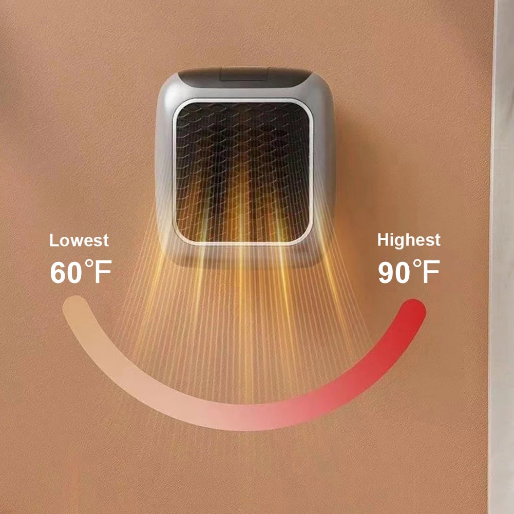 Plug-In Mini Electric Heater Fan