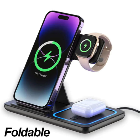 3-in-1 Foldable Wireless Charging Station