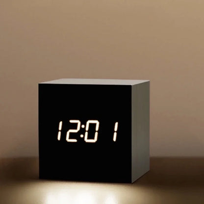 Wooden LED Digital Alarm Clock
