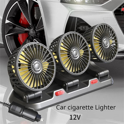 Triple Head Car Cooling Fan