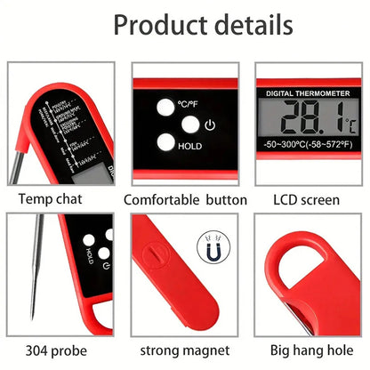 Digital BBQ Thermometer Foldable