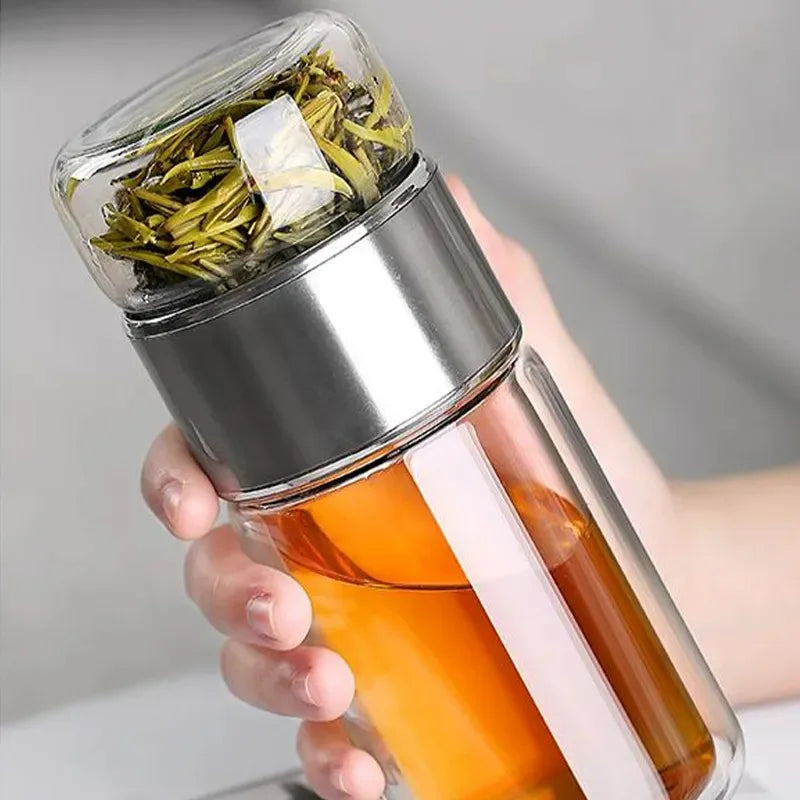 420ml Glass Tea Water Bottle