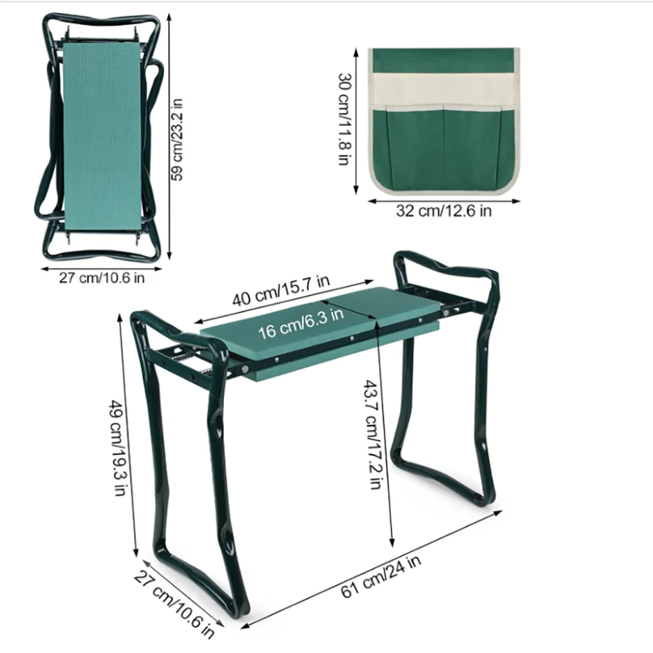Folding Garden Kneeler Seat