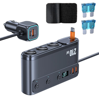 9-in-1 Car Cigarette Lighter Splitter