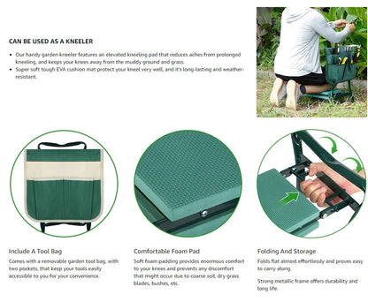 Folding Garden Kneeler Seat