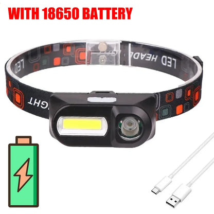 Powerful LED Induction Headlamp