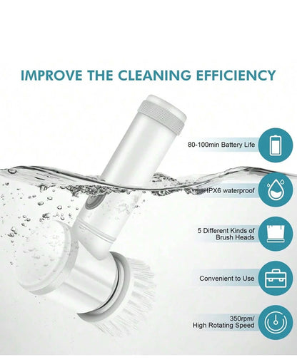 Cordless Electric Spin Scrubber