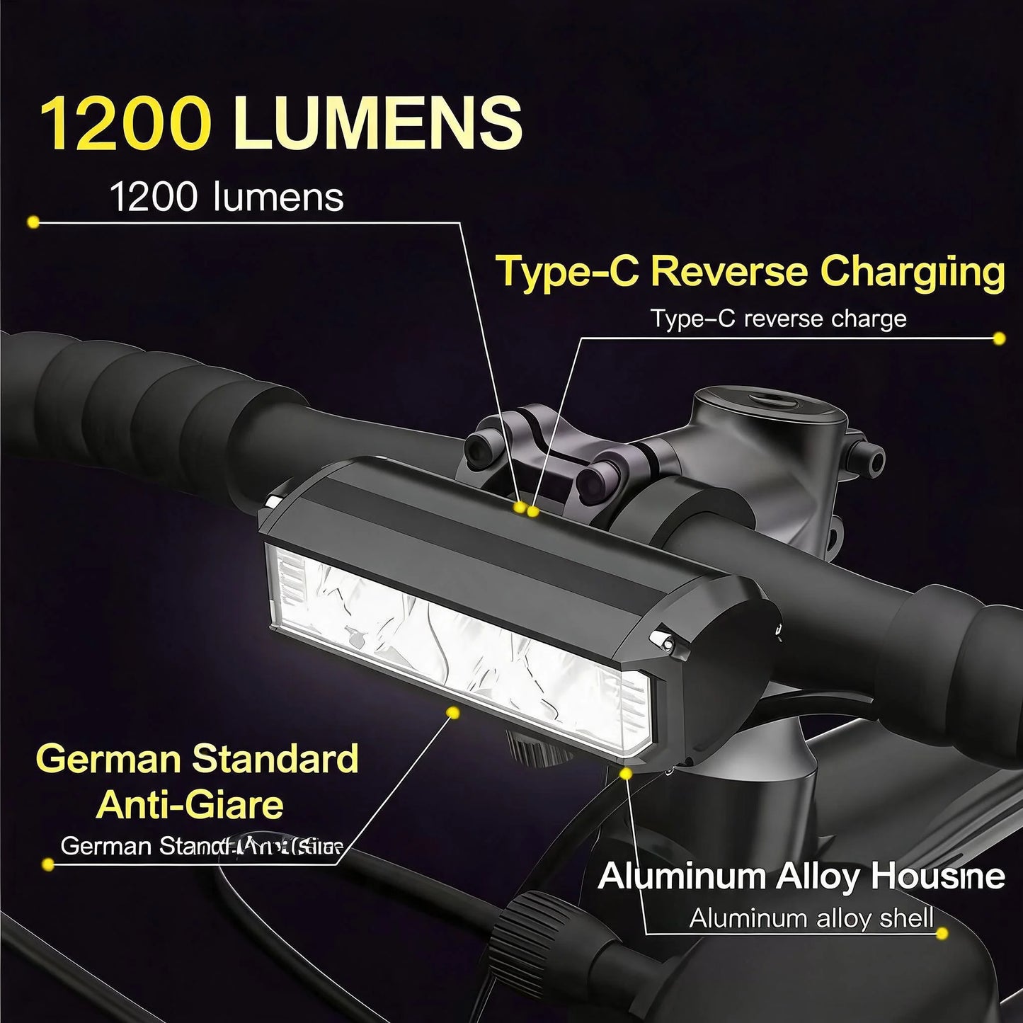 USB Rechargeable Bike Light