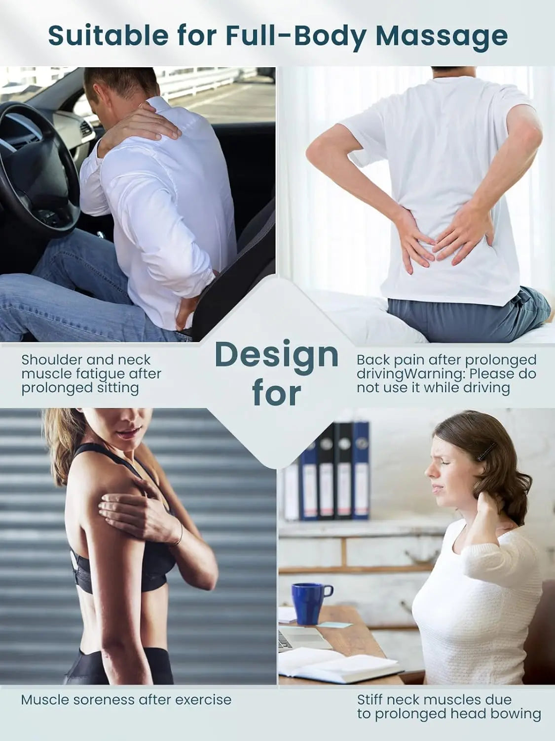 Shiatsu Neck Massager Pillow