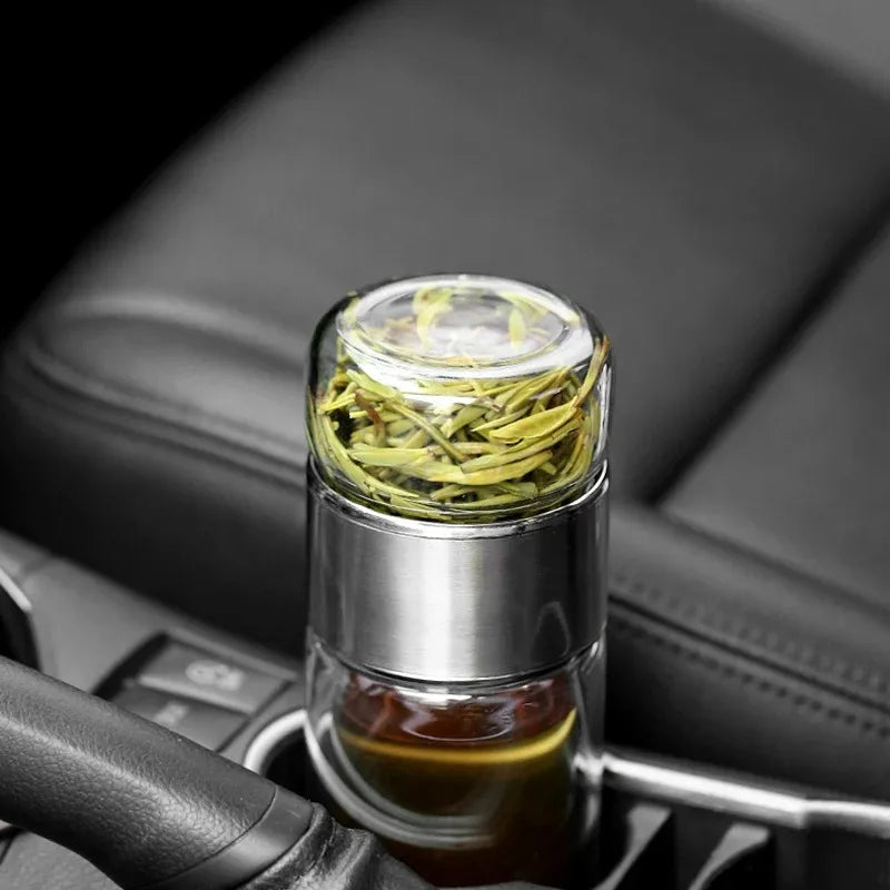 420ml Glass Tea Water Bottle