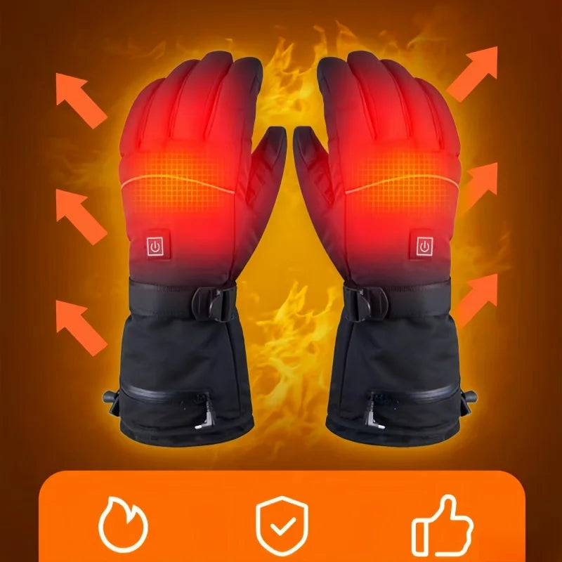 Electric Heated Ski Gloves