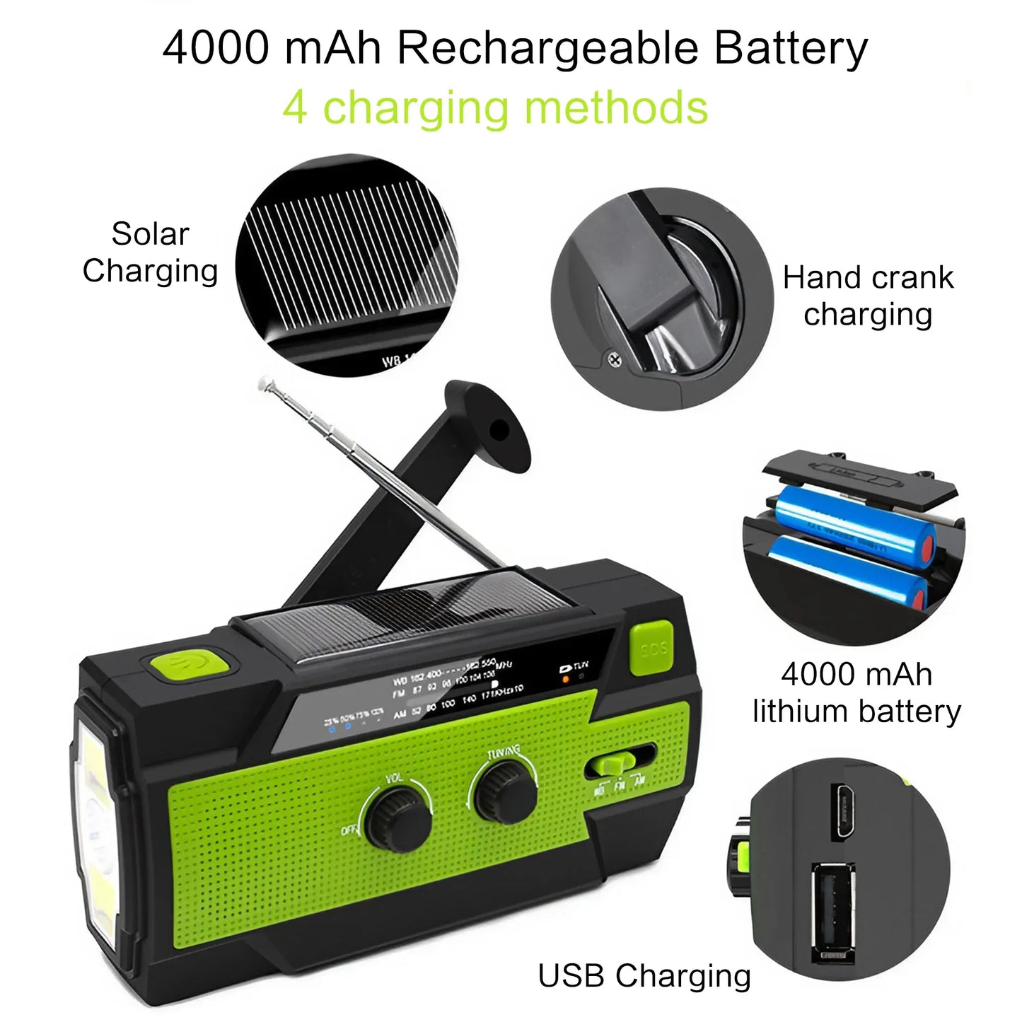 Solar Hand Crank Radio